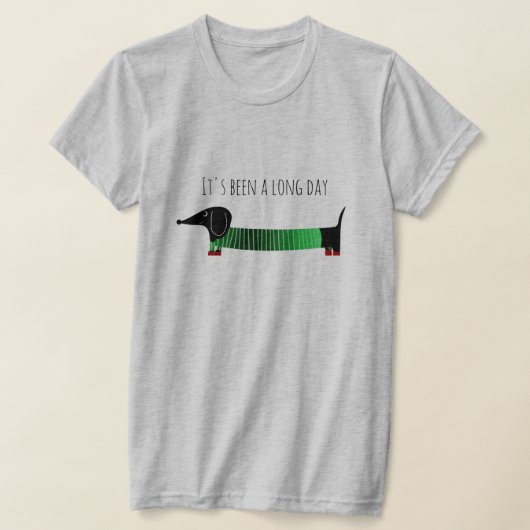 Whimsical Dachshund Long Day T-shirt (Laagn)