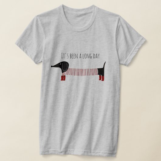 Whimsical Dachshund Long Day T-shirt (Laagn)