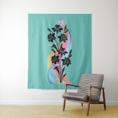 "Whimsical Daffodil Dream" Wandkleed (In situ)