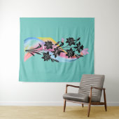 "Whimsical Daffodil Dream" Wandkleed (In Situ (horizontaal))