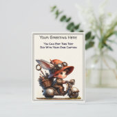 Whimsical Dagelijkse Gevoel Steampunk Kunst   Briefkaart (Staand voorkant)