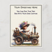 Whimsical Dagelijkse Gevoel Steampunk Kunst   Briefkaart (Voorkant)