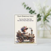 Whimsical Dagelijkse Gevoel Steampunk Kunst   Briefkaart (Staand voorkant)