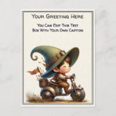 Whimsical Dagelijkse Gevoel Steampunk Kunst Briefkaart (Voorkant)