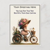 Whimsical Dagelijkse Gevoel Steampunk Kunst Briefkaart (Voorkant)