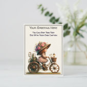 Whimsical Dagelijkse Gevoel Steampunk Kunst Briefkaart (Staand voorkant)