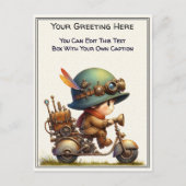 Whimsical Dagelijkse Gevoel Steampunk Kunst   Briefkaart (Voorkant)