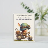 Whimsical Dagelijkse Gevoel Steampunk Kunst   Briefkaart (Staand voorkant)