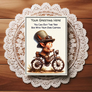 Whimsical Dagelijkse Gevoel Steampunk Kunst   Briefkaart