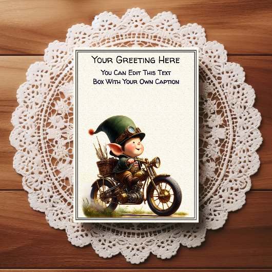 Whimsical Dagelijkse Gevoel Steampunk Kunst   Briefkaart