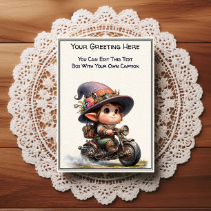 Whimsical Dagelijkse Gevoel Steampunk Kunst   Briefkaart