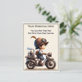 Whimsical Dagelijkse Gevoel Steampunk Kunst   Briefkaart (Staand voorkant)