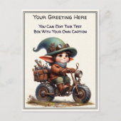 Whimsical Dagelijkse Gevoel Steampunk Kunst Briefkaart (Voorkant)