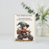 Whimsical Dagelijkse Gevoel Steampunk Kunst Briefkaart (Staand voorkant)