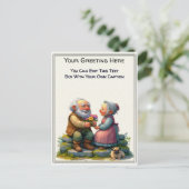 Whimsical Dagelijkse Sentiment Verhalenboek Kunst Briefkaart (Staand voorkant)