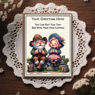 Whimsical Dagelijkse Sentiment Verhalenboek Kunst Briefkaart