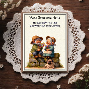 Whimsical Dagelijkse Sentiment Verhalenboek Kunst  Briefkaart