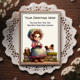 Whimsical Dagelijkse Sentiment Verhalenboek Kunst  Briefkaart