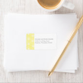 Whimsical Daisies Adresetiketten, geel Etiket (Insitu)