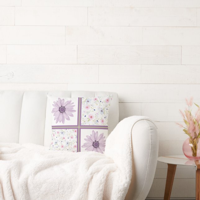 Whimsical Daisies Kussen (Bank)