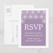 Whimsical Daisies RSVP Briefkaart (Voorkant / Achterkant)