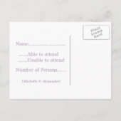 Whimsical Daisies RSVP Briefkaart (Achterkant)