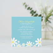 Whimsical Daisies Verjaardagsfeestje Kaart (Staand voorkant)