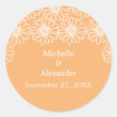 Whimsical Daisies Wedding Stickers (Voorkant)