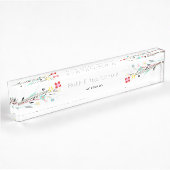 Whimsical Daisy Custom Text Desk Name Bord Naambordje