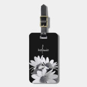Whimsical Daisy Flower Aangepaste tekst & kleuren Bagagelabel (Voorkant verticaal)