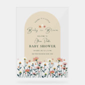 Whimsical Daisy Flower Baby in Bloom Welkom Acryl Bord (Voorkant)