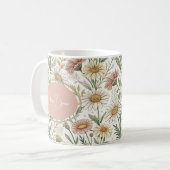 Whimsical Daisy Garden Aesthetic Custom Koffiemok (Voorkant links)