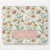 Whimsical Daisy Garden Aesthetic Custom Muismat (Voorkant)