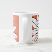 Whimsical Daisy - met trendy script naam Grote Koffiekop (Achterkant)