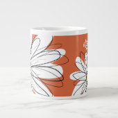 Whimsical Daisy - met trendy script naam Grote Koffiekop (Voorkant)