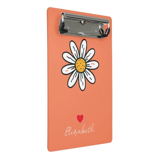 Whimsical Daisy Mini Klembord – Heldere Bloemen Ku (Schuin)