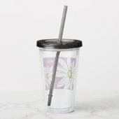 Whimsical Daisy - orchid - trendy script name Acryl Drinkbeker (Achterkant)