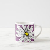 Whimsical Daisy - orchid - trendy script name Espresso Kop (Rechts)