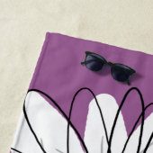 Whimsical Daisy - orchid - trendy script name Strandlaken (In situ)