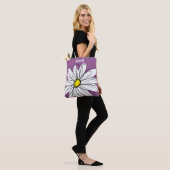 Whimsical Daisy - orchid - trendy script name Tote Bag (Op model)