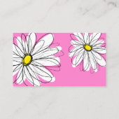 Whimsical Daisy - roze Visitekaartje (Achterkant)
