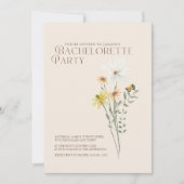 Whimsical Daisy Wildflower vrijgezellenfeest Kaart (Voorkant)
