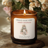 Whimsical Dalmatian Dog Christmas Labels