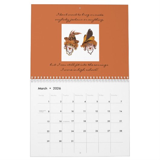 Whimsical-dames Kalender (Mar 2026)