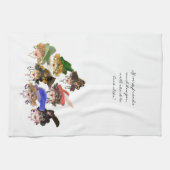 Whimsical Dames Keuken Handdoek (Horizontaal)