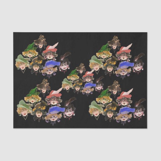 Whimsical Dames Tissue Paper Tissuepapier (Voorkant)