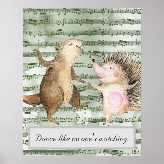 Whimsical Dance Like No One's Watching Poster (Voorkant)