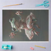 Whimsical Dancing Frog Decoupage Tissuepapier (Craft)
