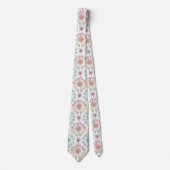 Whimsical Dandelion Breeze – Pastel Botanical Stropdas (Voorkant)