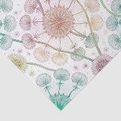 Whimsical Dandelion Breeze – Pastel Botanical Tissuepapier (Detail)